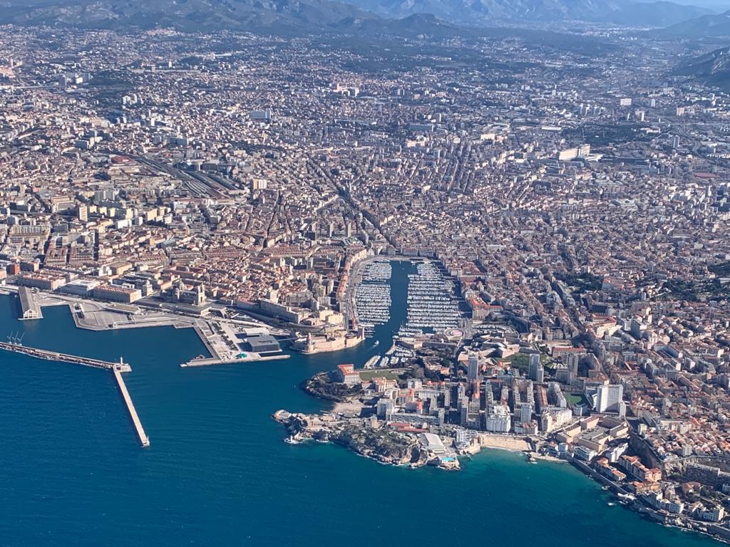 Vue aérienne Marseille- Transferts événementiels